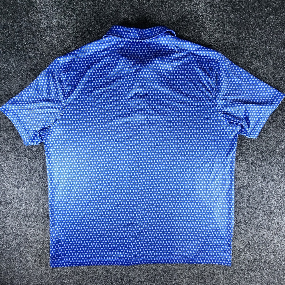 Maelreg Performance Golf Polo Shirt Floral Geometric Stretch Men's Size 2XL - Picture 4 of 8